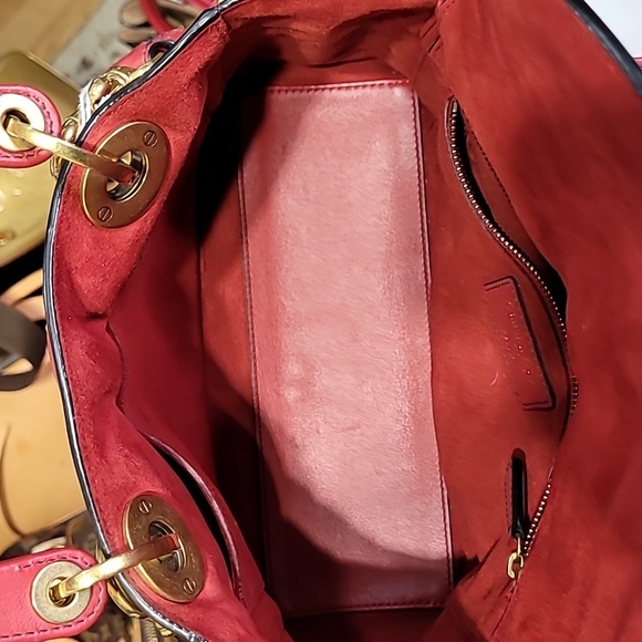 CHRISTIAN DIOR Lady Medium Studs Handbag Shoulder Bag Leather - Picture 14 of 16